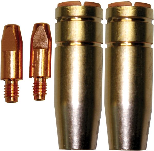 GÜDE Düsenset 4-teilig MB25 für Schlauchpaket 4M 41150 Stromdüse Gasdüse 