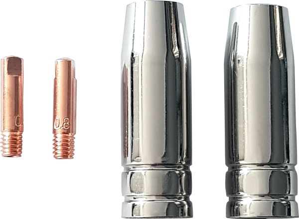 GÜDE Düsenset 4-teilig MB15 für Schlauchpaket 4M 41148 Stromdüse Gasdüse 