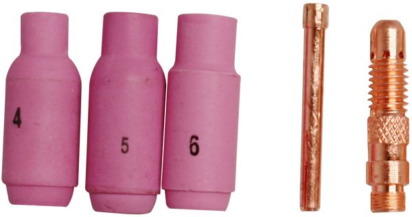 GÜDE Wig Düsensatz 2,4 mm 5-teilig Düse Keramikdüse Stromdüse 