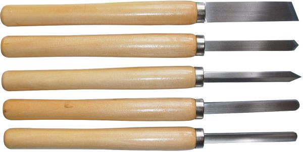 Güde Drechselbeitel-Satz 5 teilig Beitelsatz Drechselsatz 