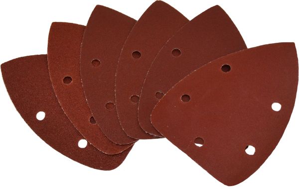 GÜDE Delta Schleifpapier Set 6 Stk 140x102 mm Schleifscheiben Klett Schleifer 