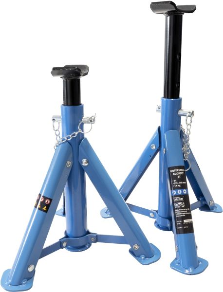 GÜDE Unterstellbock-Set 2t Tragkraft 2-teilig Hebeböcke Fahrzeugböcke Wagenheber 