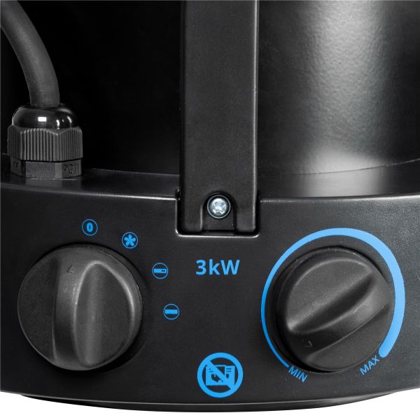 GÜDE Heizlüfter GEH 3000 Heizer 3000 Watt 3 Stufen Lüfter Heizung Thermostat 