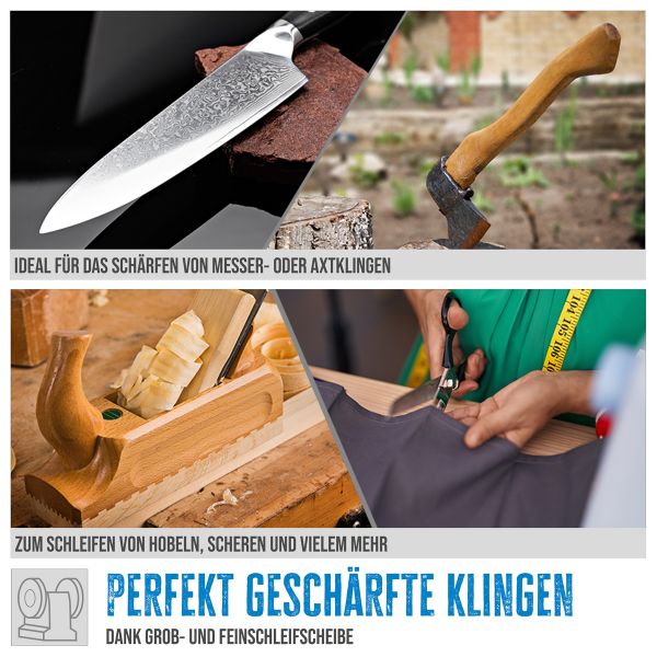 GÜDE Doppelschleifer Schleifmaschine Messerschleifer 150mm 250W GDS 150-15 