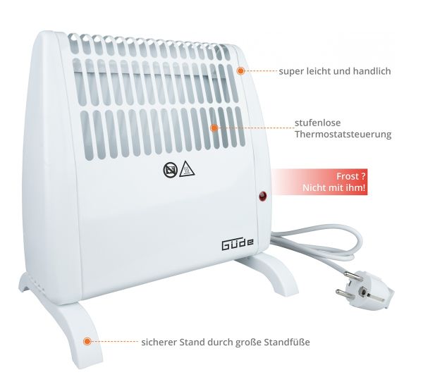 GÜDE Frostwächter GFW 520 Heizlüfter Elektroheizer Heizung Heizer 520 Watt 