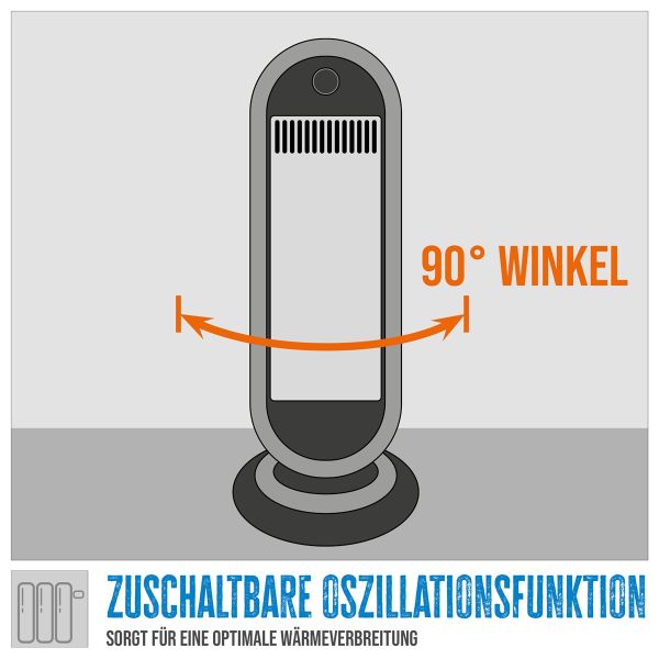 GÜDE GIH 900 Infrarot Heizstrahler Heizlüfter Heizer 900 Watt Elektroheizer 