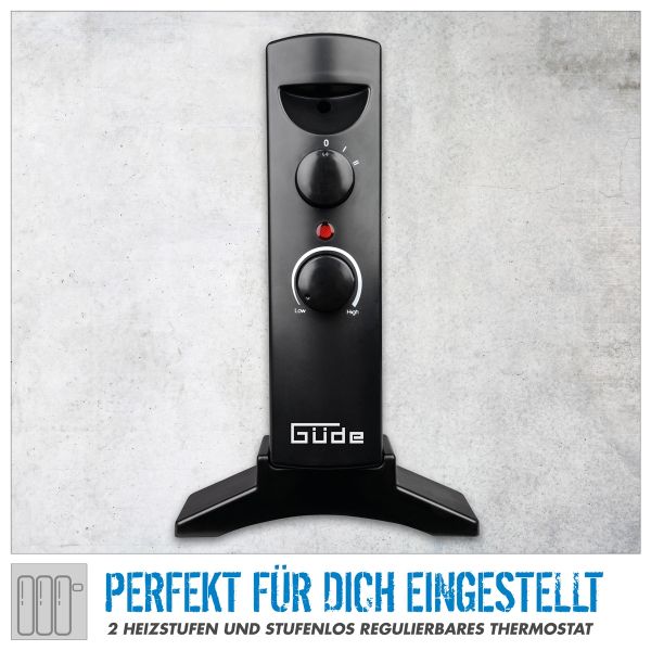 GÜDE GKH 1200 Mica Konvektionsheizgerät Heizlüfter Heizer 1200W Elektroheizer 