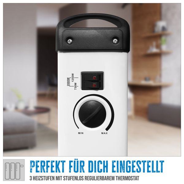 GÜDE GKH 2000 Konvektionsheizgerät Heizlüfter Heizer 2000 Watt Elektroheizer 