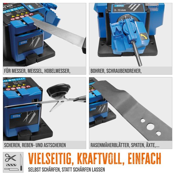 GÜDE Universal-Schärfstation GUS 650 Schärfgerät Messerschärfer Universalschärfer 