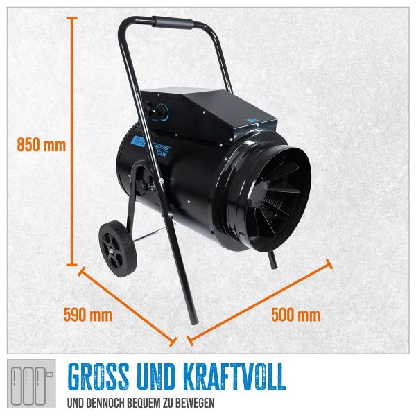 GÜDE GEH 15 Bauheizer 400V Heizgerät Heizlüfter Elektroheizer Heizgebläse 15kW 