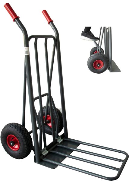 RAVENDO Profi Sackkarre klappbar Luft 250kg mit EasyTip 50% Belastung *Gebraucht* 