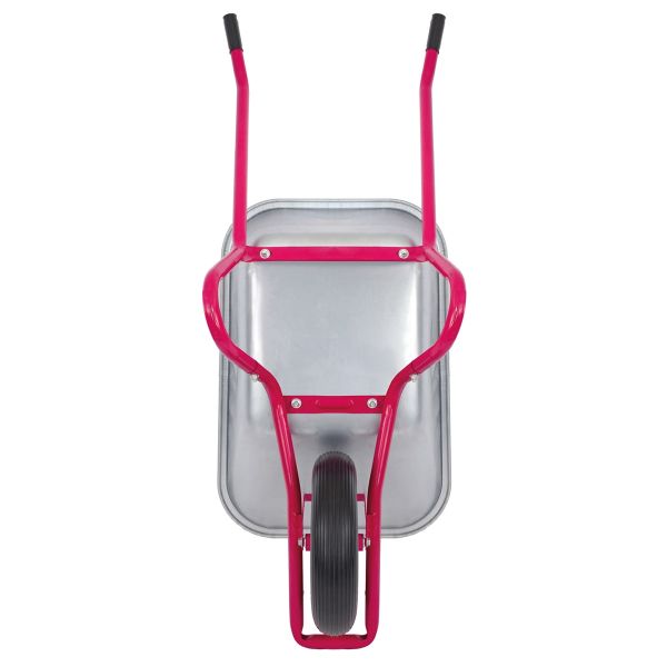 Matrix Marken Schubkarre groß Schubkarren 100l 250kg Luftrad Bauschubkarre rot 