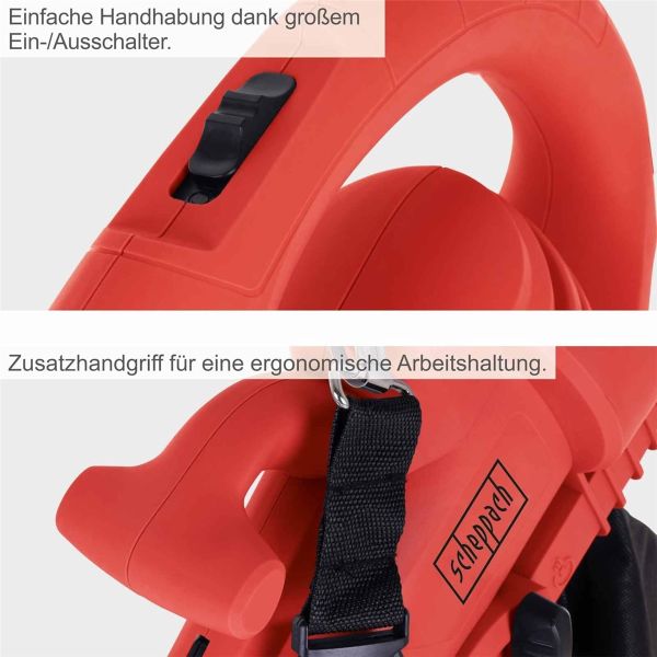 Scheppach Laubsauger Laubbläser elektrisch 230V BLV3000E 4in1 3000W *2.Wahl* 