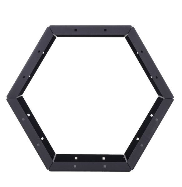 MAGNUS Brennholzregal R162 schwarz Kaminregal Holzregal Ofenregal Regal lackiert 