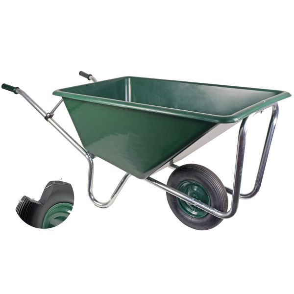 Matrix Schubkarre Stall Pferde Garten Großmuldenkarre 240l 1-Rad PU-Rad *2.Wahl* 