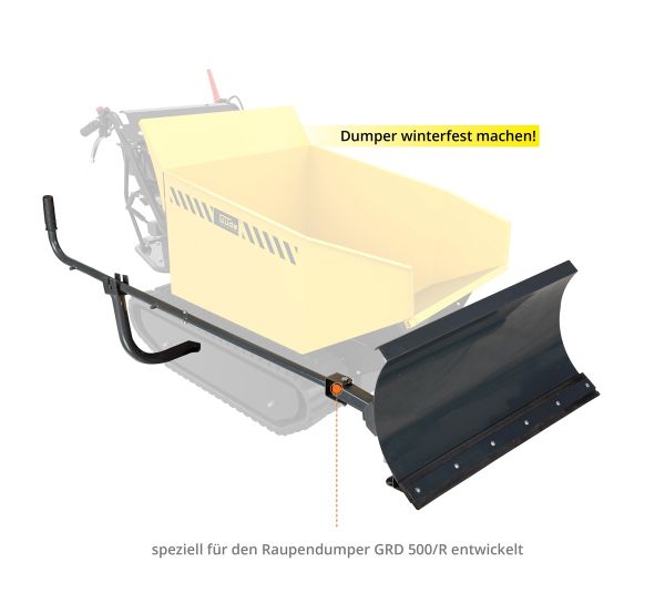 GÜDE Schneeschild Schneeräumer für Raupendumper GRD 500/R 