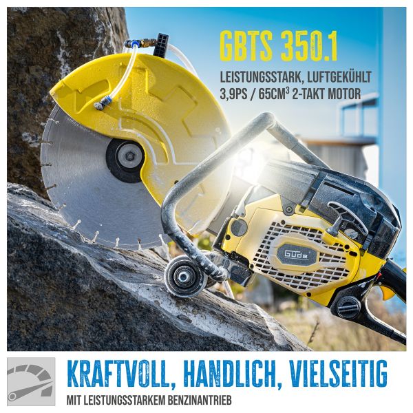 GÜDE Betontrennschneider GBTS 350.1 Betonschneider Trennschneider 125mm 3,9PS 