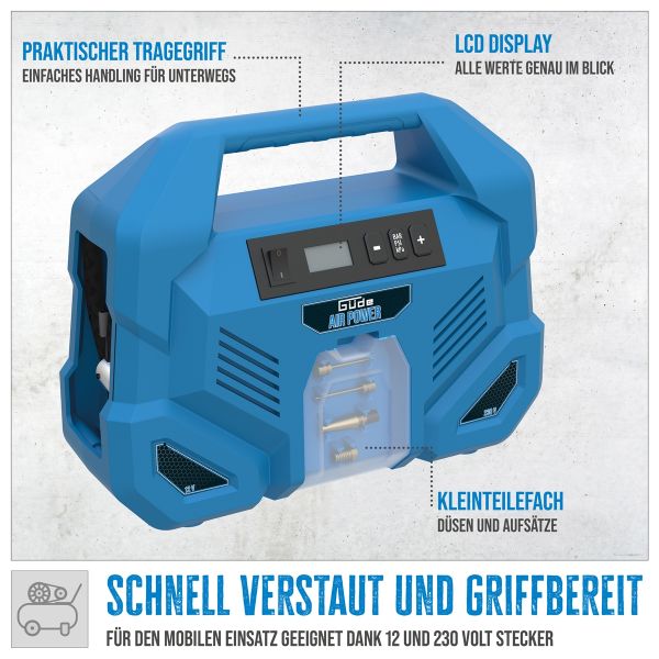 GÜDE Kompressor Druckluftkompressor Luftkompressor Airpower Dual Drive 12/230V/5 