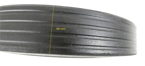 SIRL Ersatzrad Reifen für Betonmischer 250 x 60 mm passend für BP, PRO, ECOPRIME 