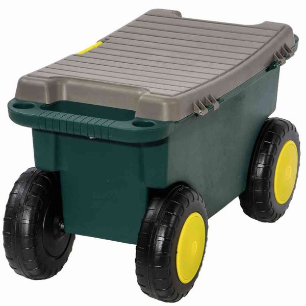 SIENA GARDEN Gartenwagen Rollsitz Hocker Wagen Lagerbox für Werkzeug  ***NEU***