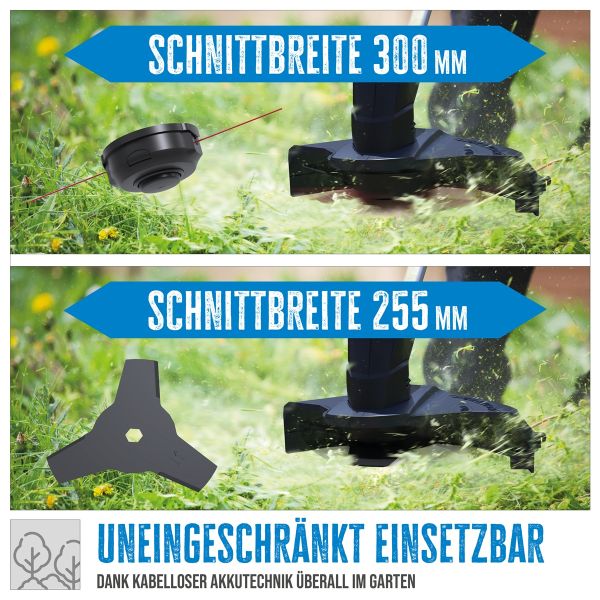 GÜDE Akku Freischneider FS 18-0 30cm Rasentrimmer Trimmer Spule ohne Akku 