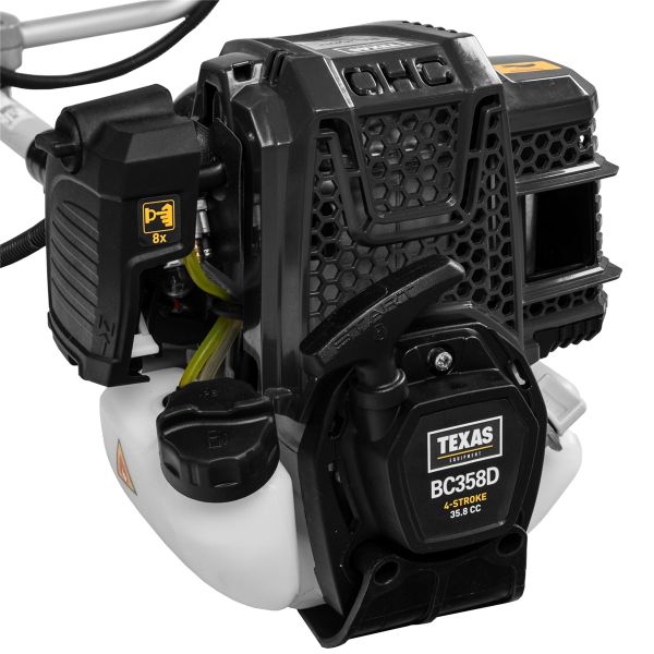 TEXAS Profi Motorsense Freischneider Rasentrimmer Benzin 4-Takt BC358D 3in1  
