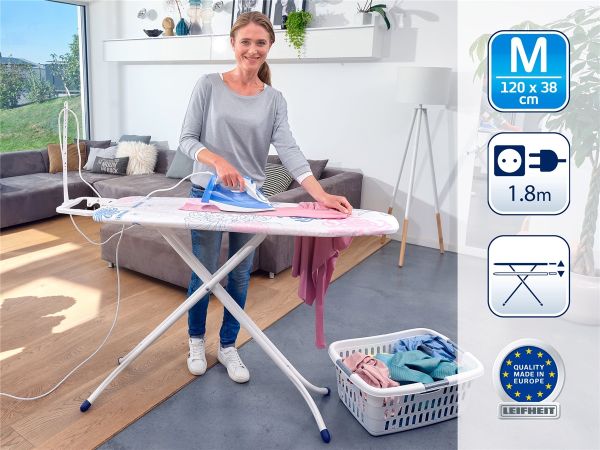 LEIFHEIT Bügeltisch Bügelbrett "Classic M Compact Plus" 120 x 38 cm ***NEU*** 