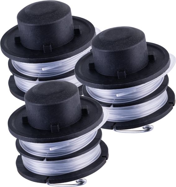 Scheppach 3 Stück Fadenspule Mähfaden Rasentrimmer Trimmerfaden EGT350 