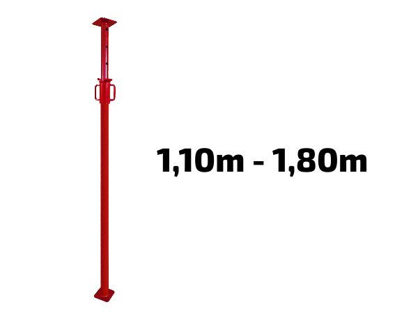 Baustütze Bausprieß Deckenstütze Fensterstütze Baustützen Stahlstützen 1,1-1,8m 
