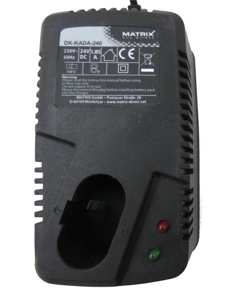 Matrix Ersatzteile Ladegerät DK-KADA-240 24V 1,85A Akku- Ladegerät Ersatzlader 