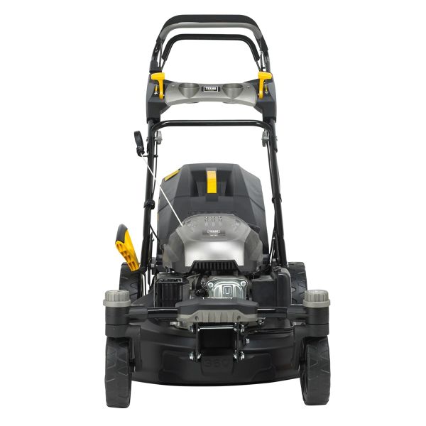 TEXAS Rasenmäher Benzin mit Antrieb Radantrieb 51cm ZT 5110TR/W 3in1 Zero Turn
 schwenkbare Vorderachse; noch wendiger noch flexibler