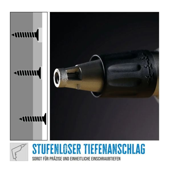 GÜDE Trockenbauschrauber TBS 710 Bohrmaschien Trockenbau 710 Watt 