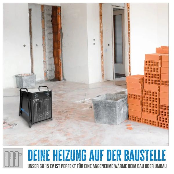 GÜDE GH 15EV Bauheizer 400V Heizgerät Heizlüfter Elektroheizer Heizgebläse 15kW  