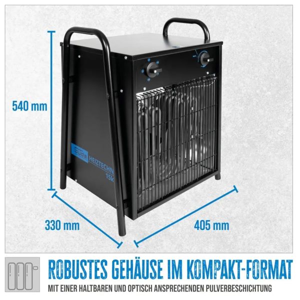 GÜDE GH 15EV Elektroheizer Heizgerät Bauheizer Bautrockner 400V 15kW *2.WAHL*  