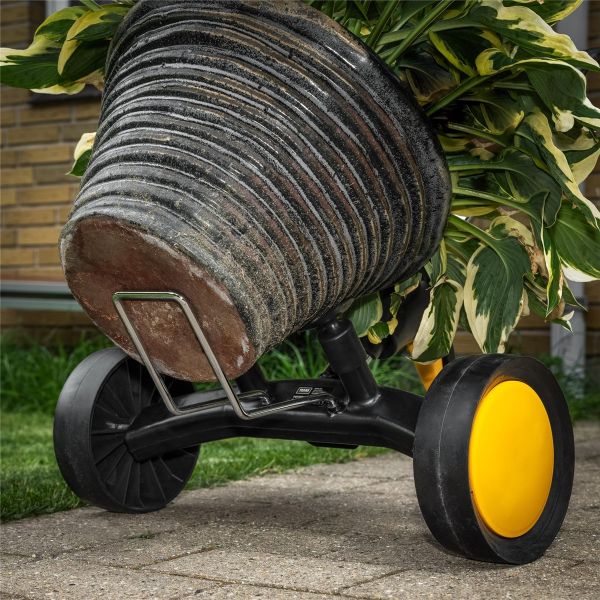 TEXAS Gartenwagen Kübelkarre Transportkarre Blumenkübel bis 75cm 60kg Tragkraft 