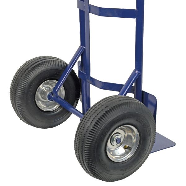 HBH® Sackkarre 200kg Luftreifen TK200LU01 blau Transportkarre mit Luftrad  *** stabile und festverschweißte Ladeschaufel ***