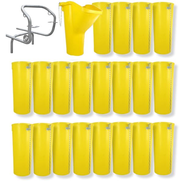 Sirl Profi XXL Bauschuttrutsche Schuttrutschen Schuttrohr SET (22-tlg. 22,13m) 