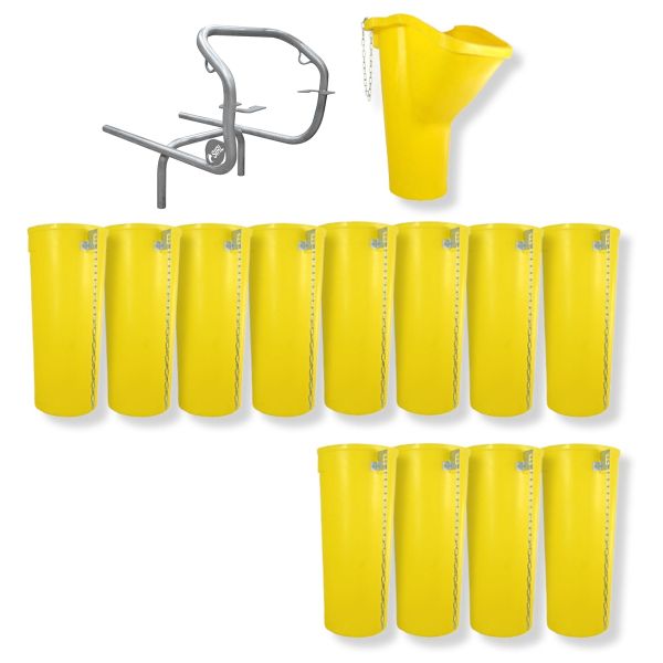 Sirl Profi XXL Bauschuttrutsche Schuttrutschen Schuttrohr SET (14-tlg. 13,73m)  