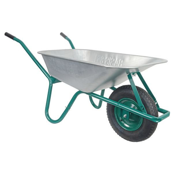 HBH® Schubkarre 85l *leicht & handlich* ideale Gartenschubkarre grün Luftrad 