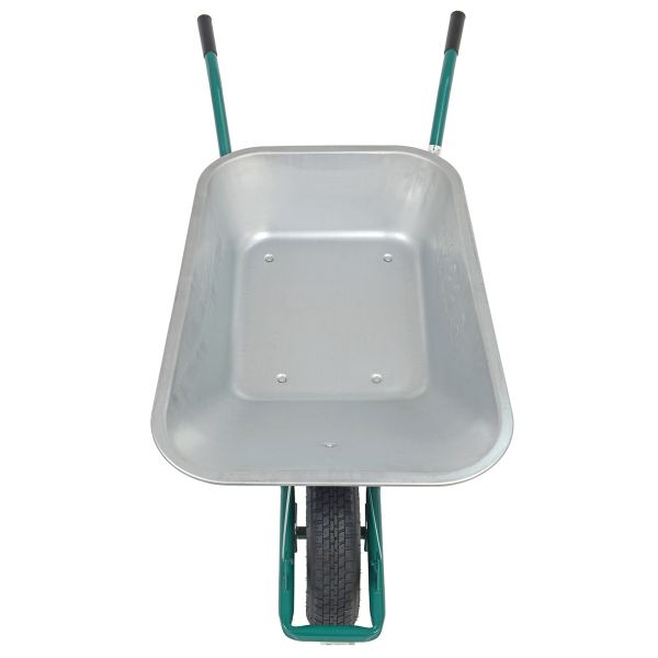 HBH® Schubkarre 85l *leicht & handlich* ideale Gartenschubkarre grün Luftrad 