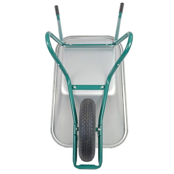 HBH® Schubkarre 85l *leicht & handlich* ideale Gartenschubkarre grün Luftrad 