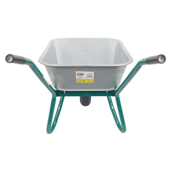 HBH® Schubkarre 85l *leicht & handlich* ideale Gartenschubkarre grün Luftrad 