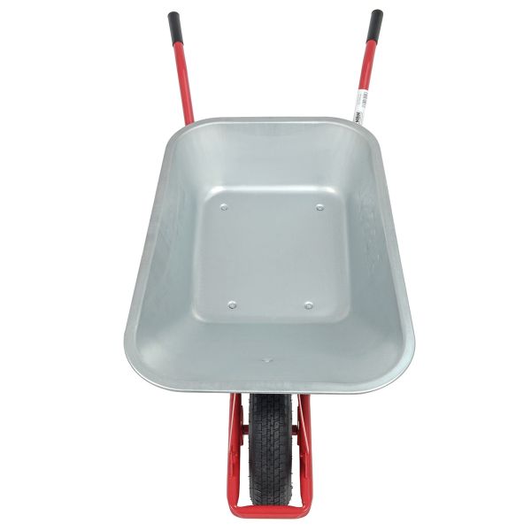 HBH® Schubkarre 85 Liter Garten Farbe rot Profi Gartenschubkarre Luftrad 160kg 