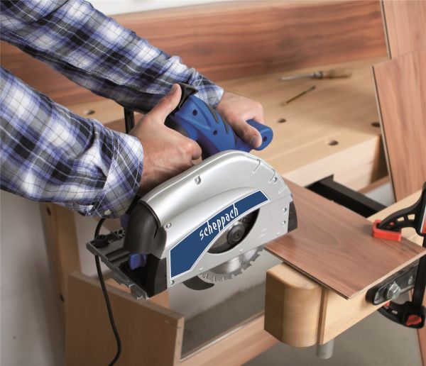 SCHEPPACH PL55 Tauchsäge Tauchkreissäge mit Führungsschiene Handkreissäge 1200W 