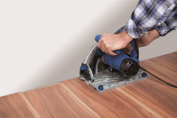 SCHEPPACH PL55 Tauchsäge Tauchkreissäge mit Führungsschiene Handkreissäge 1200W 