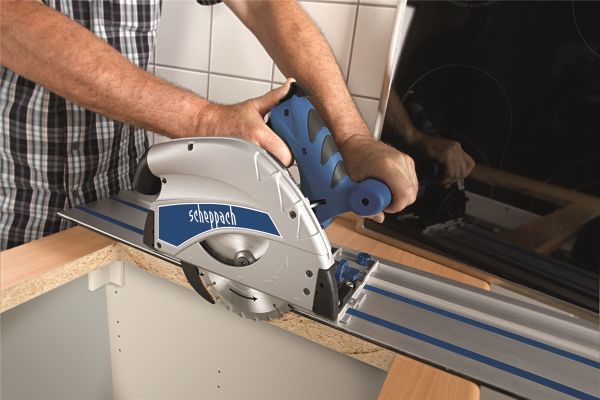 SCHEPPACH PL55 Tauchsäge Tauchkreissäge mit Führungsschiene Handkreissäge 1200W 