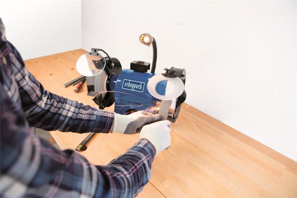 SCHEPPACH BG 200 AL Doppelschleifer Schleifmaschine Schleifer 550 Watt 