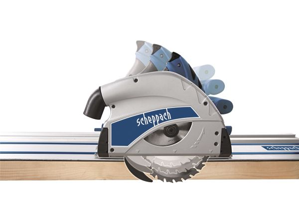 SCHEPPACH PL55 Tauchsäge Tauchkreissäge mit Führungsschiene Handkreissäge 1200W 