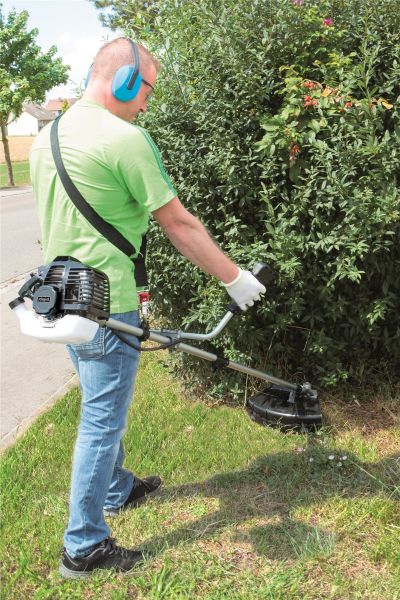 SCHEPPACH BCH3300PB Benzin Freischneider Trimmer Rasentrimmer mit 2x Fadenspule 