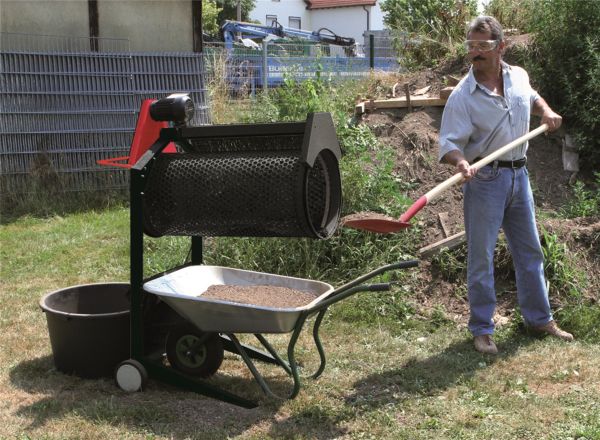 SCHEPPACH RS 400 Gartenrollsieb Sieb Trommelsieb Kompostsieb Erdsieb 230V
